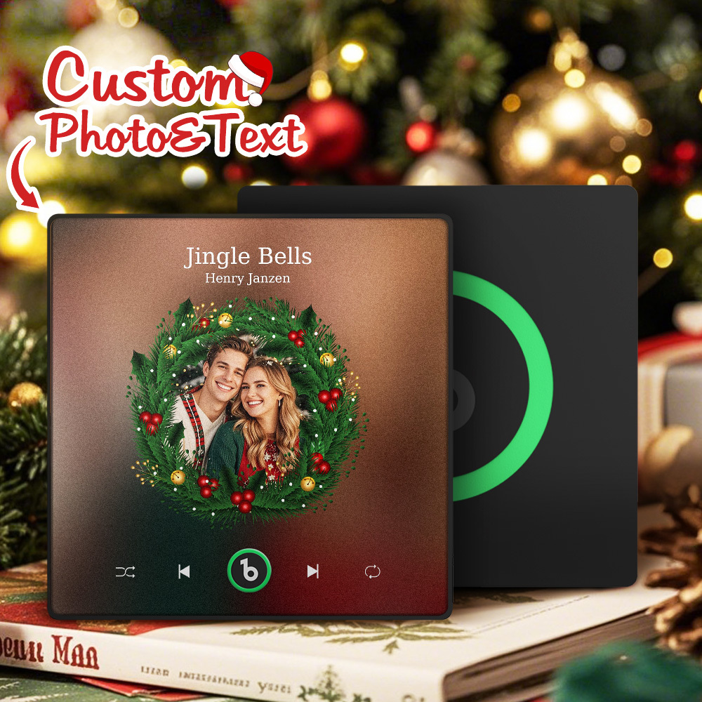 Custom Music Fridge Magnets Custom Music Fridge Magnet Colorful Frame Album Fridge Magnet Can Play Songs Gift for Couple