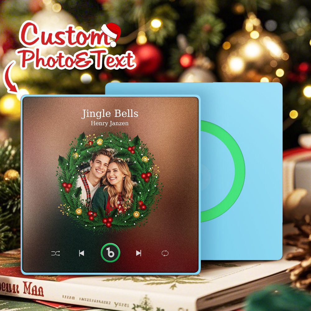 Custom Music Fridge Magnets Custom Music Fridge Magnet Colorful Frame Album Fridge Magnet Can Play Songs Gift for Couple