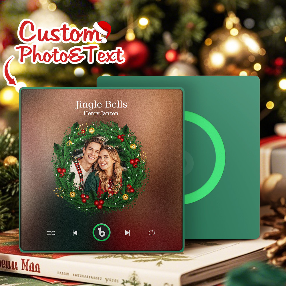 Custom Music Fridge Magnets Custom Music Fridge Magnet Colorful Frame Album Fridge Magnet Can Play Songs Gift for Couple