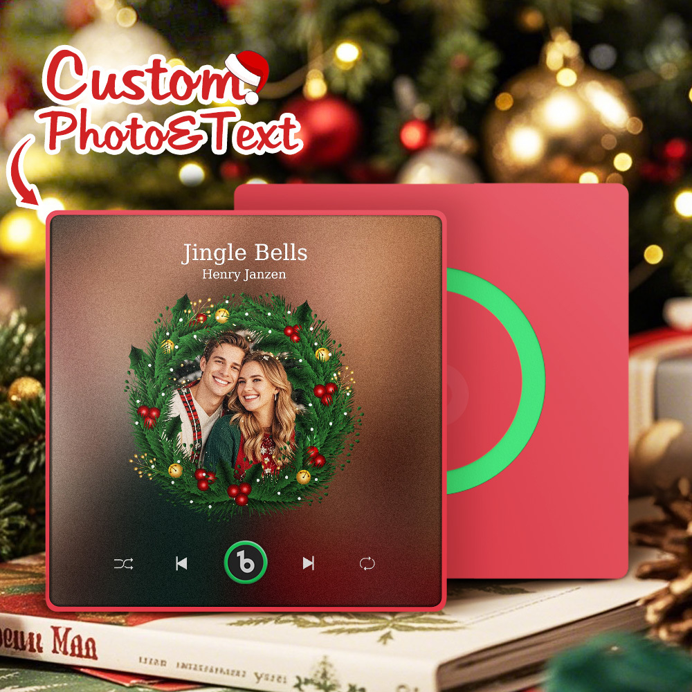 Custom Music Fridge Magnets Custom Music Fridge Magnet Colorful Frame Album Fridge Magnet Can Play Songs Gift for Couple