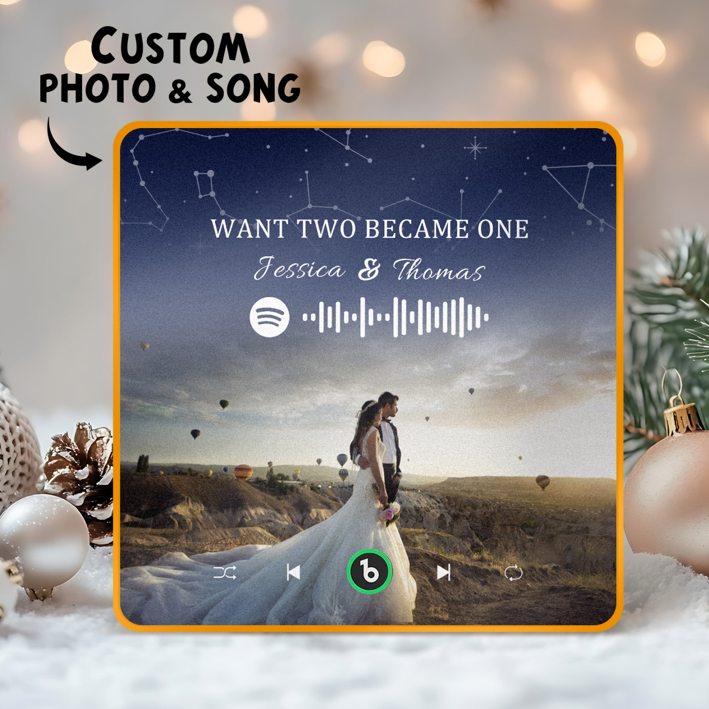 New 4.0 Upgrade Custom Music Fridge Magnet Colorful Frame Album Fridge Magnet Can Play Songs Gift for Couple