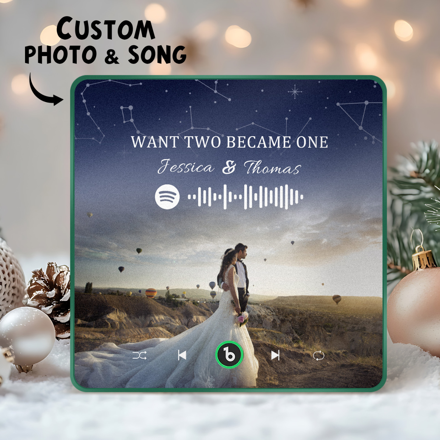 New 4.0 Upgrade Custom Music Fridge Magnet Colorful Frame Album Fridge Magnet Can Play Songs Gift for Couple