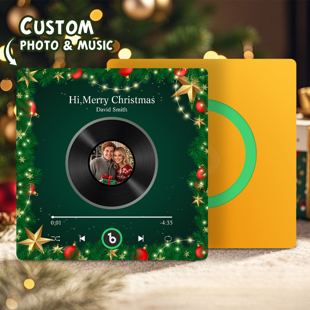 Custom Music Fridge Magnets Custom Music Fridge Magnet Colorful Frame Album Fridge Magnet Can Play Songs Gift for Couple