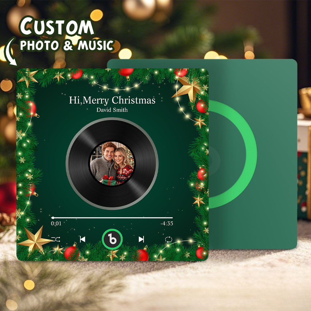 Custom Music Fridge Magnets Custom Music Fridge Magnet Colorful Frame Album Fridge Magnet Can Play Songs Gift for Couple