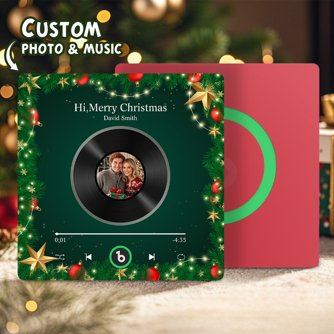 Custom Music Fridge Magnets Custom Music Fridge Magnet Colorful Frame Album Fridge Magnet Can Play Songs Gift for Couple