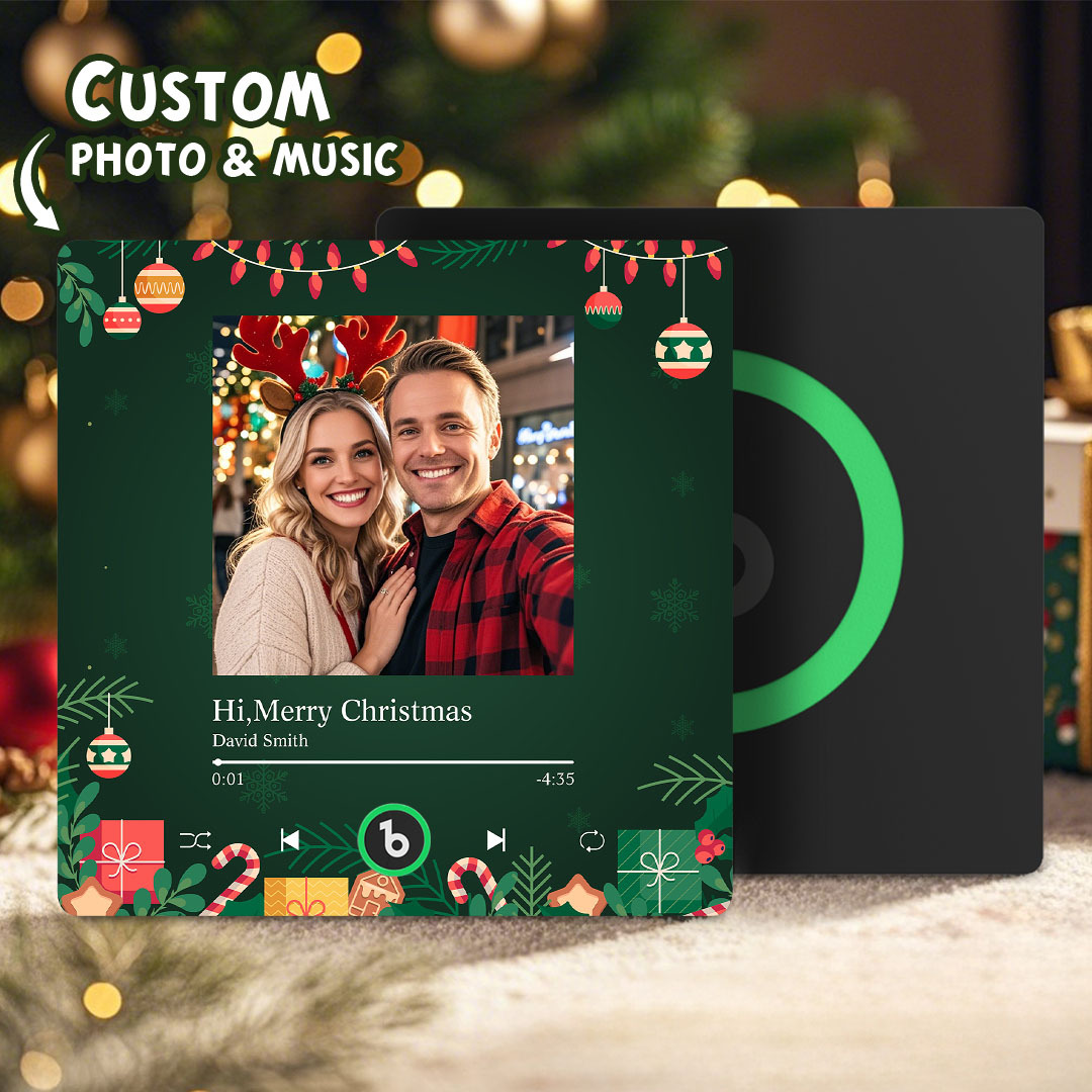 Custom Music Fridge Magnets Custom Music Fridge Magnet Colorful Frame Album Fridge Magnet Can Play Songs Gift for Couple