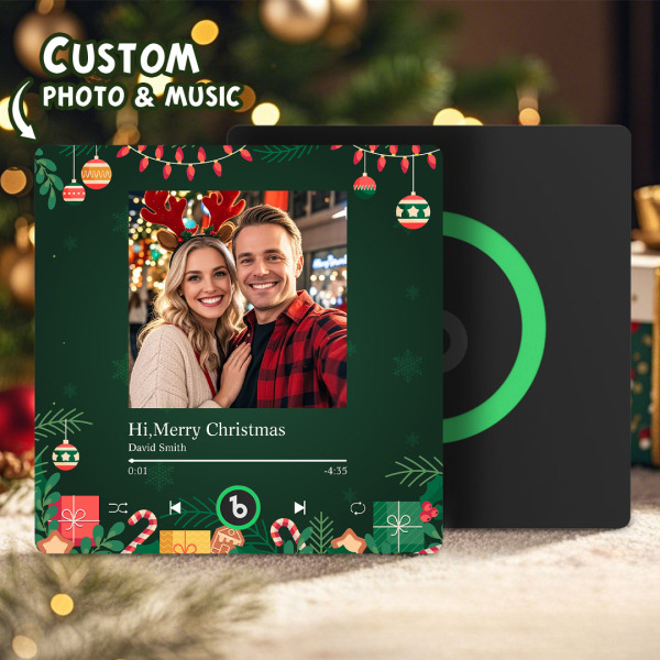 Custom Music Fridge Magnets Custom Music Fridge Magnet Colorful Frame Album Fridge Magnet Can Play Songs Gift for Couple