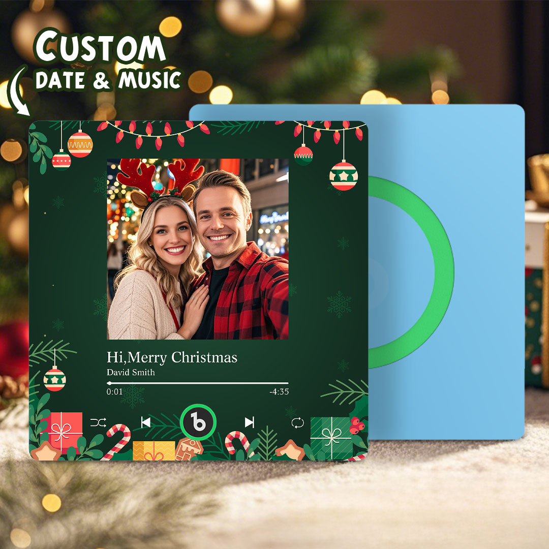 Custom Music Fridge Magnets Custom Music Fridge Magnet Colorful Frame Album Fridge Magnet Can Play Songs Gift for Couple