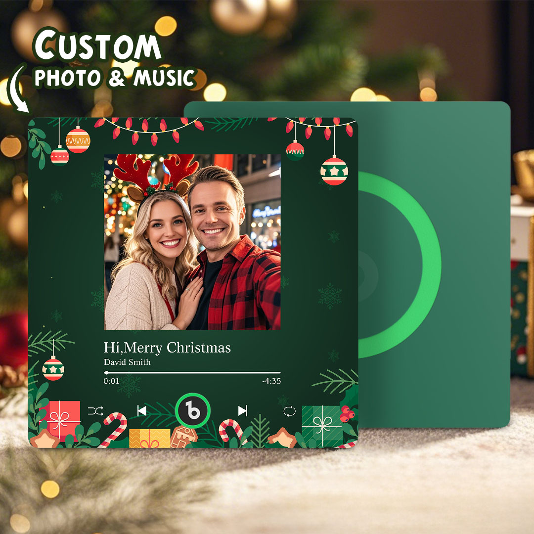 Custom Music Fridge Magnets Custom Music Fridge Magnet Colorful Frame Album Fridge Magnet Can Play Songs Gift for Couple