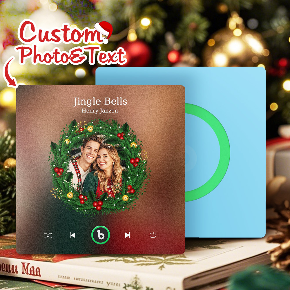 Custom Music Fridge Magnets Custom Music Fridge Magnet Colorful Frame Album Fridge Magnet Can Play Songs Gift for Couple