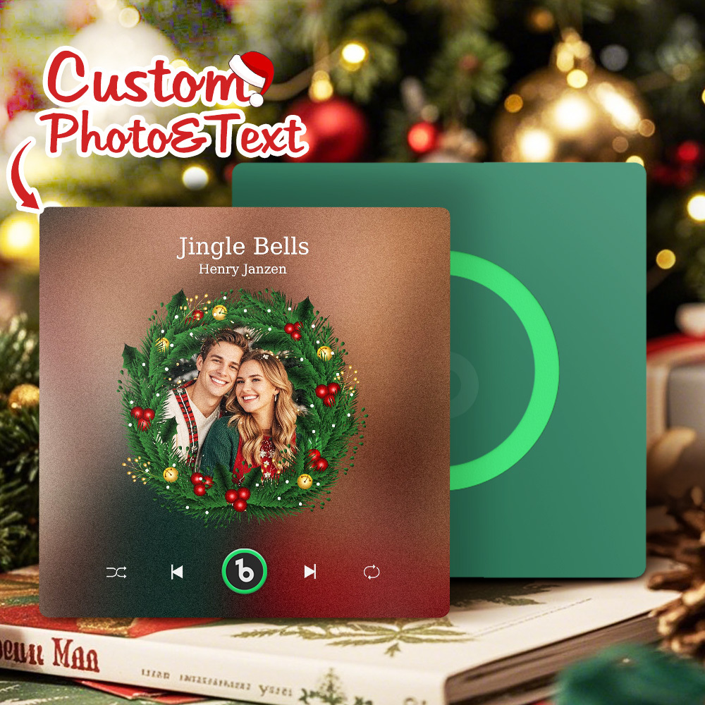 Custom Music Fridge Magnets Custom Music Fridge Magnet Colorful Frame Album Fridge Magnet Can Play Songs Gift for Couple