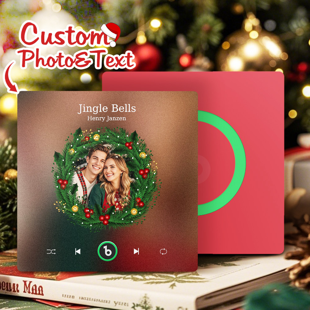 Custom Music Fridge Magnets Custom Music Fridge Magnet Colorful Frame Album Fridge Magnet Can Play Songs Gift for Couple