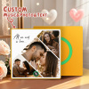 Custom Music Fridge Magnets Valentine's Day Gifts Custom Music Fridge Magnet Colorful Frame Album Fridge Magnet Can Play Songs Gift for Couple