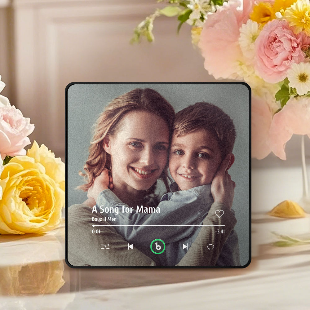 Custom Music And Photo Fridge Magnet That Plays Music Mother's Day Gifts -