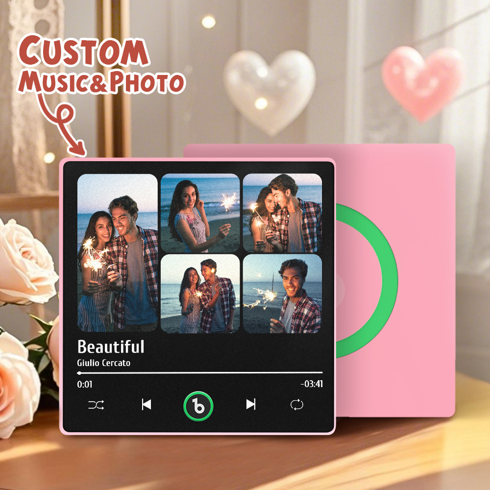 Custom Music Fridge Magnets Valentine's Day Gifts Custom Music Fridge Magnet Album Fridge Magnet Can Play Songs Gift for Couple