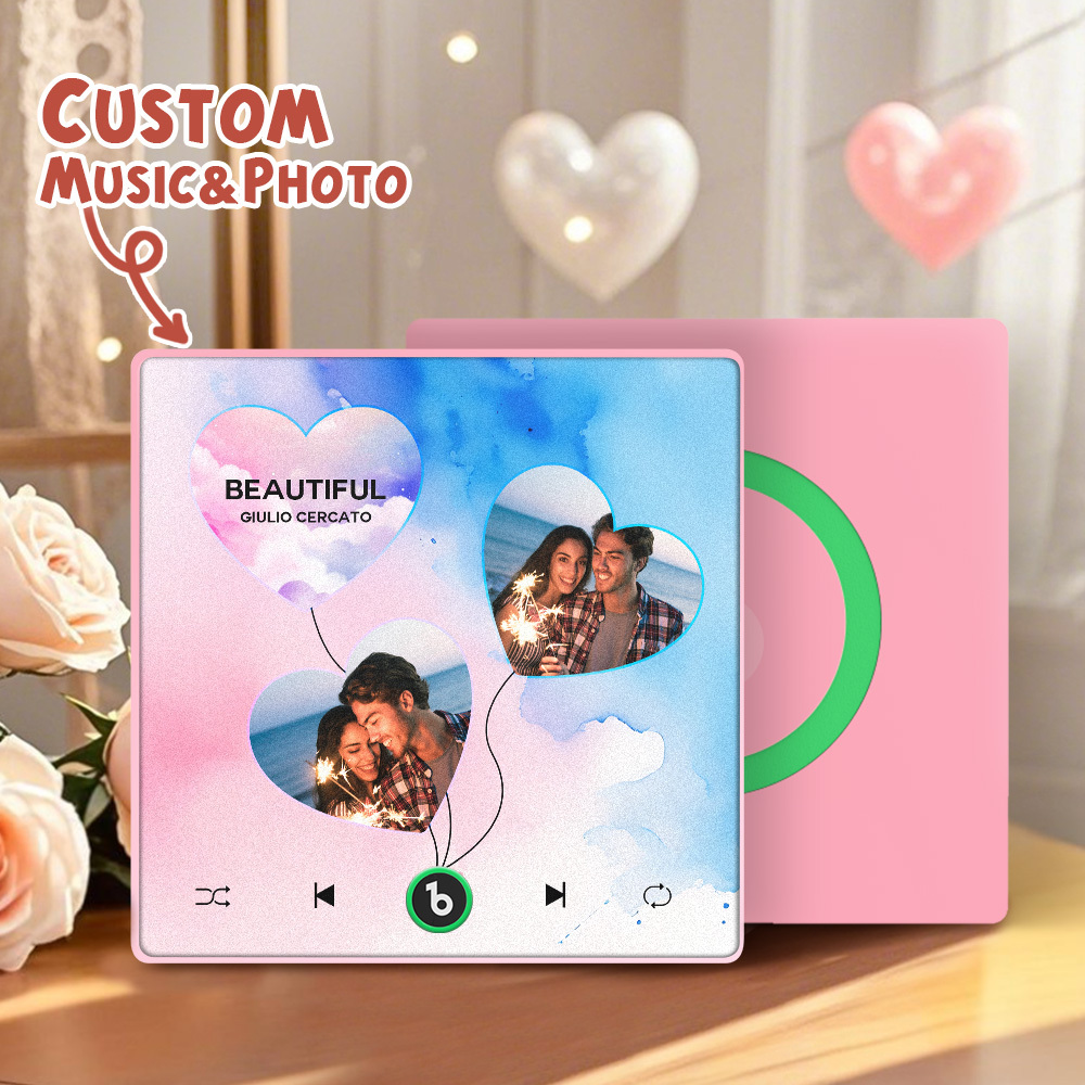 Custom Music Fridge Magnets Valentine's Day Gifts Custom Music Fridge Magnet Album Fridge Magnet Can Play Songs Gift for Couple