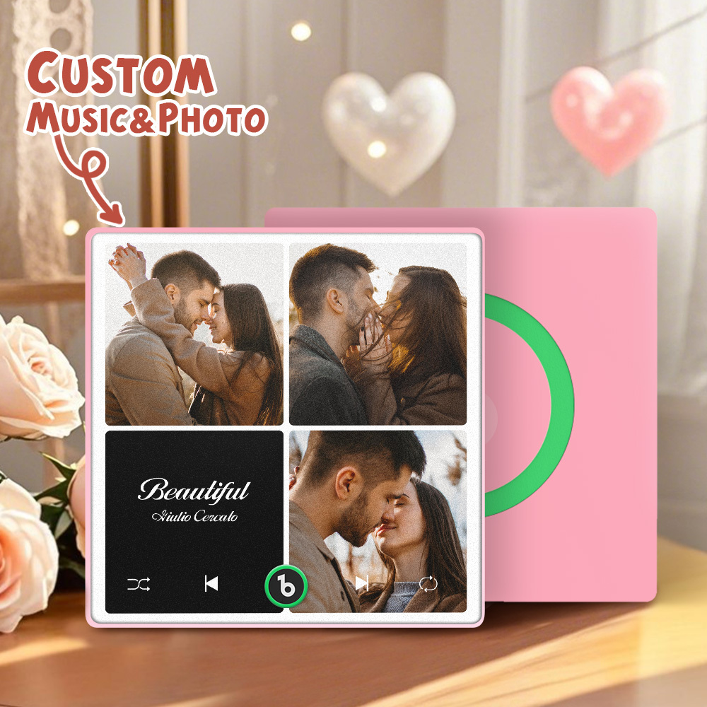Custom Music Fridge Magnets Valentine's Day Gifts Custom Music Fridge Magnet Album Fridge Magnet Can Play Songs Gift for Couple