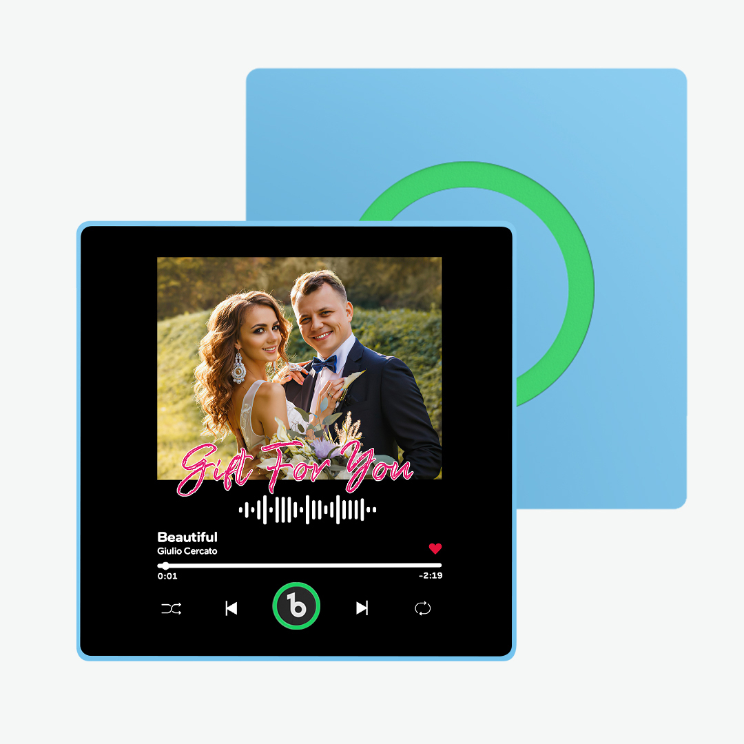 New 4.0 Upgrade Custom Music Fridge Magnet Colorful Frame Album Fridge Magnet Can Play Songs Gift for Couple