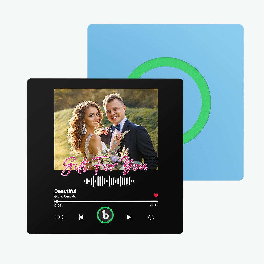 New 4.0 Upgrade Custom Music Fridge Magnet Colorful Frame Album Fridge Magnet Can Play Songs Gift for Couple