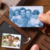 Custom Photo Wallet Insert Card Purple