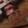 Custom Photo Wallet Insert Card Baby Ultrasound Photo Card Red
