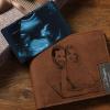 Custom Photo Wallet Insert Card Baby Sonogram Photo Card Blue