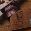 Custom Photo Wallet Insert Card Pregnancy Ultrasound Photo Card Brown