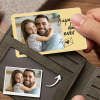 Custom Photo Wallet Insert Card  - Super Dad Ever