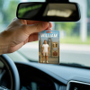 3D Effect Action Figure Pack Packaging Toy Box Style Art Gift Personalized Acrylic Car Hanger Gift for Dad Father's Day Gift