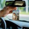 3D Effect Action Figure Pack Packaging Toy Box Style Art Gift Personalized Acrylic Car Hanger Gift for Dad Father's Day Gift