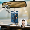 Custom 3D Effect Action Figure Customizable Head Packaging Toy Box Style Art Gift Personalized Acrylic Car Hanger Gift for Police Officers