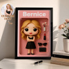 Custom Action Figure Portraits Flat Frame | Personalized Toy Box Art |