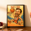 Custom Funny Basketball Caricature Portrait from Photo - Hand-Drawn Style Art Gift for Hoopers and Sports Fans