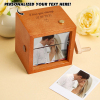 Custom Photo Flipbook Frame Animation Machine Mechanical Hand-cranked Flipbook Box with Light Black Walnut Christmas Gifts - Photowatch