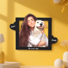 Personalized Pixar Cartoon Style Heart-Shaped Name Photo Frame Best Anniversary Birthday Family Holiday Gift - Photowatch