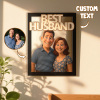 Personalized Cartoon Portrait Wall Frame Custom Wooden Cartoon Portrait Best Boyfriend GIrlfrend Unique Anniversary Birthday Holiday Gift - Photowatch