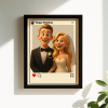 Personalized Cartoon Portrait Photo Frame Instagram Style Photo Frame Wedding Anniversary Birthday Gift
