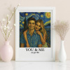 Personalized Van Gogh Wall Art Photo Frame You & Me We Got This