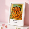 Custom Funny Caricature Portrait Frame Transform Your Photo into Hilarious Art Gift
