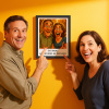 Custom Funny Caricature Portrait Frame Transform Your Photo into Hilarious Art Gift