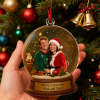 Personalized Christmas Snow Globe Ornament Best Christmas Gift for Family, Couple, Lover - Photowatch