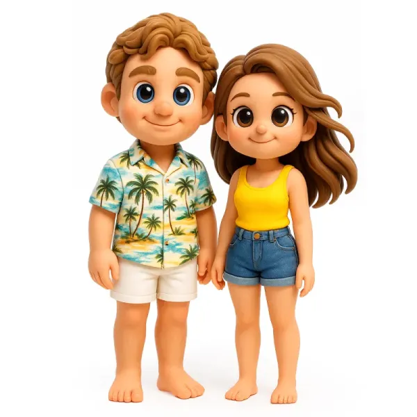 Custom 3D Action Figure From Your Photo Personalized Toy Figure Couple Custom Action Figure Gifts For Wedding