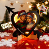 Customized Christmas Couple Cartoon Light｜Heart & Cupid Arrow Design with Personalized Names｜Romantic Holiday Gift