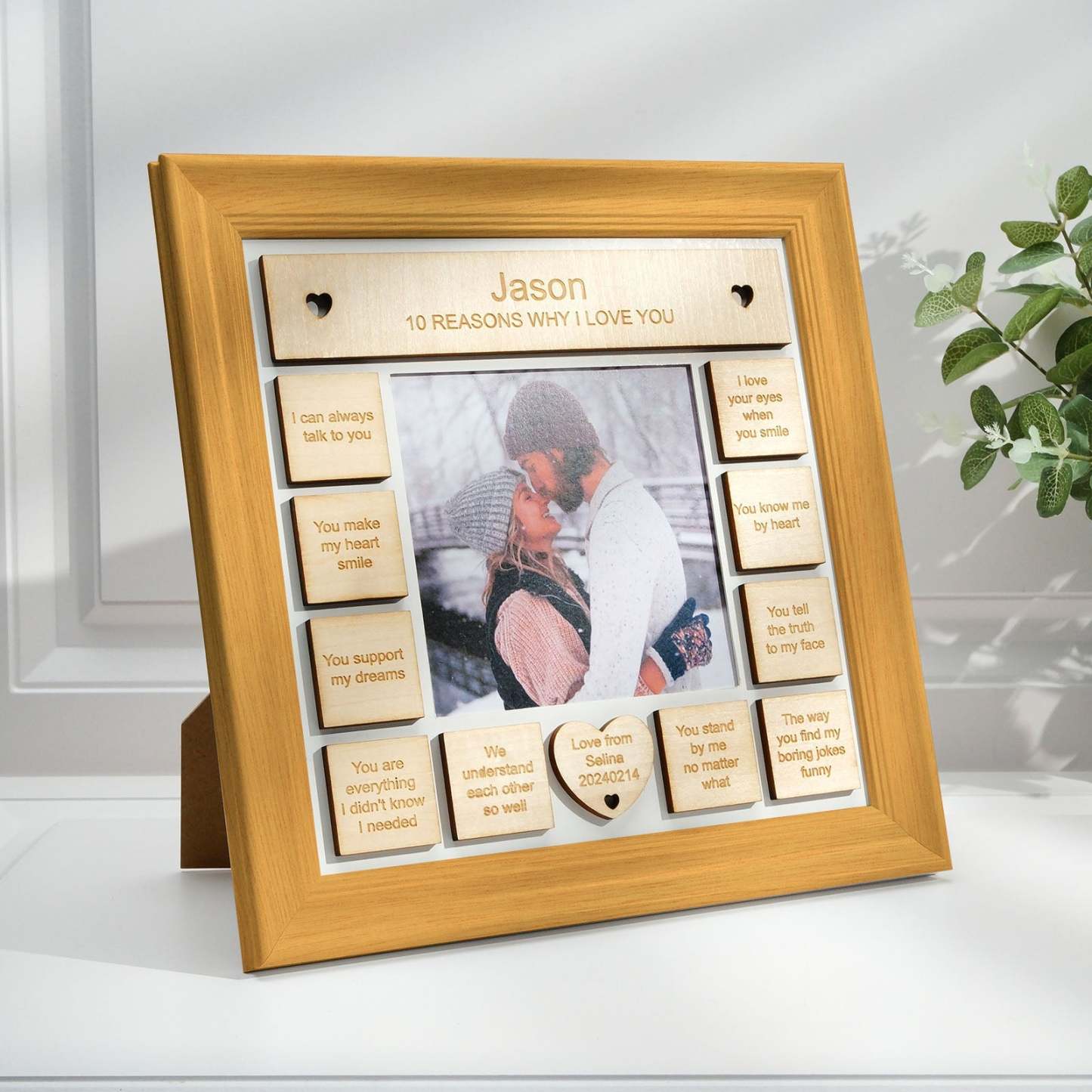 10 Reasons Why I Love You Personalized Photo Frame Gifts for Him/Her - photowatch