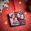 Custom Music Ornament Fridge Magnet Personalized Photo Music Box Ornament Music Fridge Magnet Custom Voice Recording Couple Keepsake Christmas Gifts