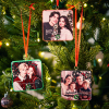 Custom Music Ornament Fridge Magnet Personalized Photo Music Box Ornament Music Fridge Magnet Custom Voice Recording Couple Keepsake Christmas Gifts