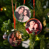 Custom Music Ornament Fridge Magnet Personalized Photo Music Box Ornament Music Fridge Magnet Custom Voice Recording Couple Keepsake Christmas Gifts
