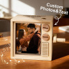 Custom Photo Flipbook Frame Animation Machine Mechanical Hand-cranked Flipbook Box with Light Black Walnut Christmas Gifts - Photowatch
