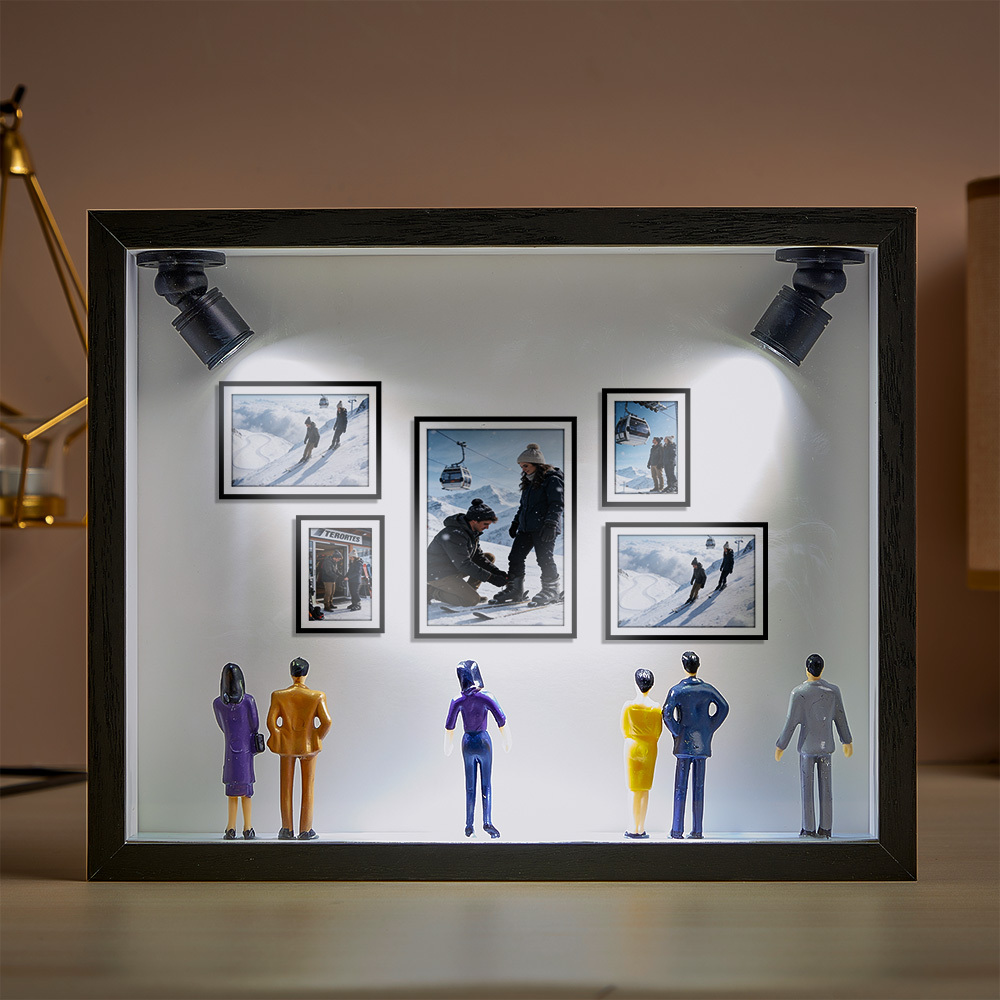 Custom Photo Mini Art Gallery Frame Personalized Museum of Us Frame Unique and Meaningful Gift for Her or Him - Photowatch