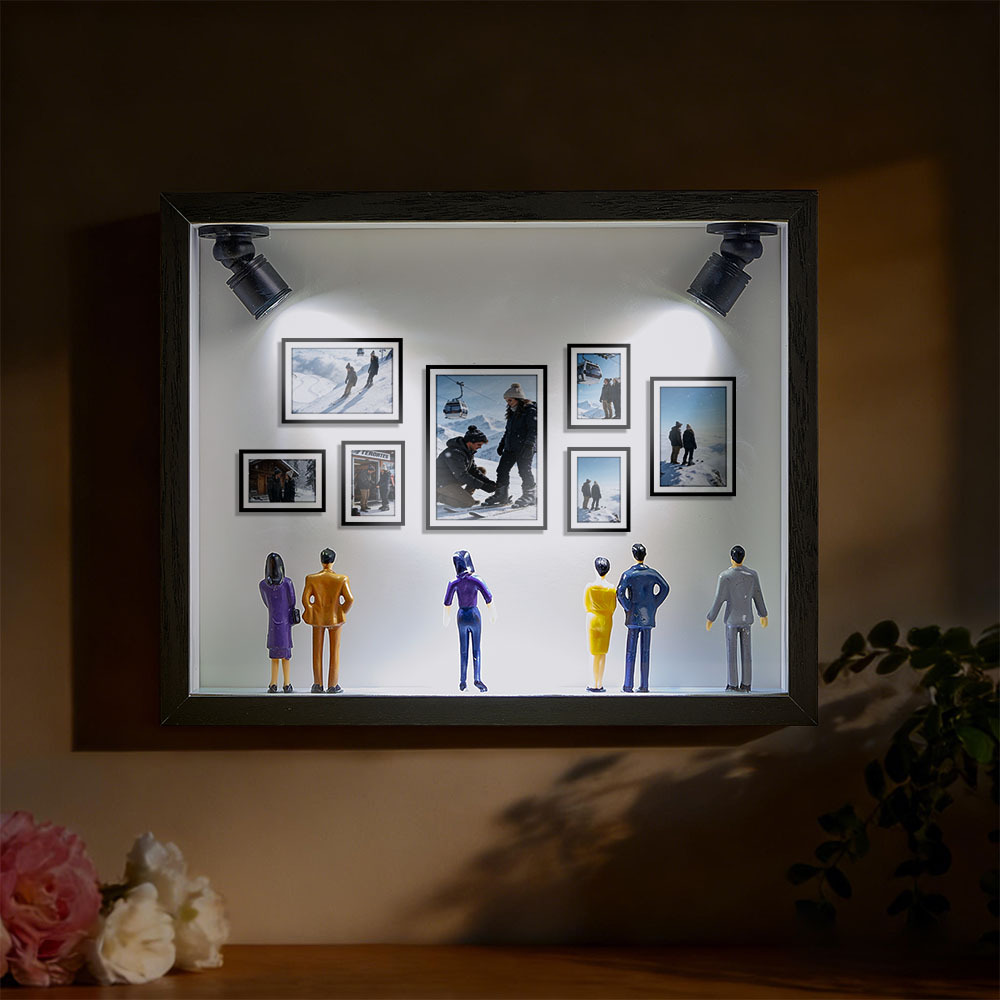 Custom Photo Mini Art Gallery Frame Personalized Museum of Us Frame Unique and Meaningful Gift for Her or Him - Photowatch